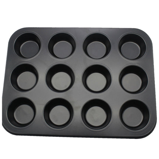 12 Hole Cupcake Tray, Muffin Pan,non stick cupcake baking pan kitchen utensil