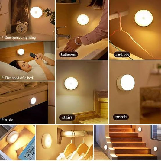 (FREE HOME DELIVERY) Self Adhesive Motion Sensor Light with USB Charging LED Magnetic Motion