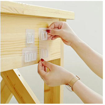 [Free Delivery] Double Sided Adhesive Wall Hooks (20 Pairs)