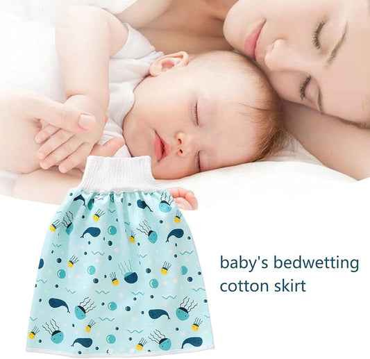 ( Pack of 3 ) Kimi Baby Diaper Skirts Waterproof and Leak-proof Diaper Training Pants Children Cotton Cloth Washable Reusable High Waist Diaper Skirt Pants