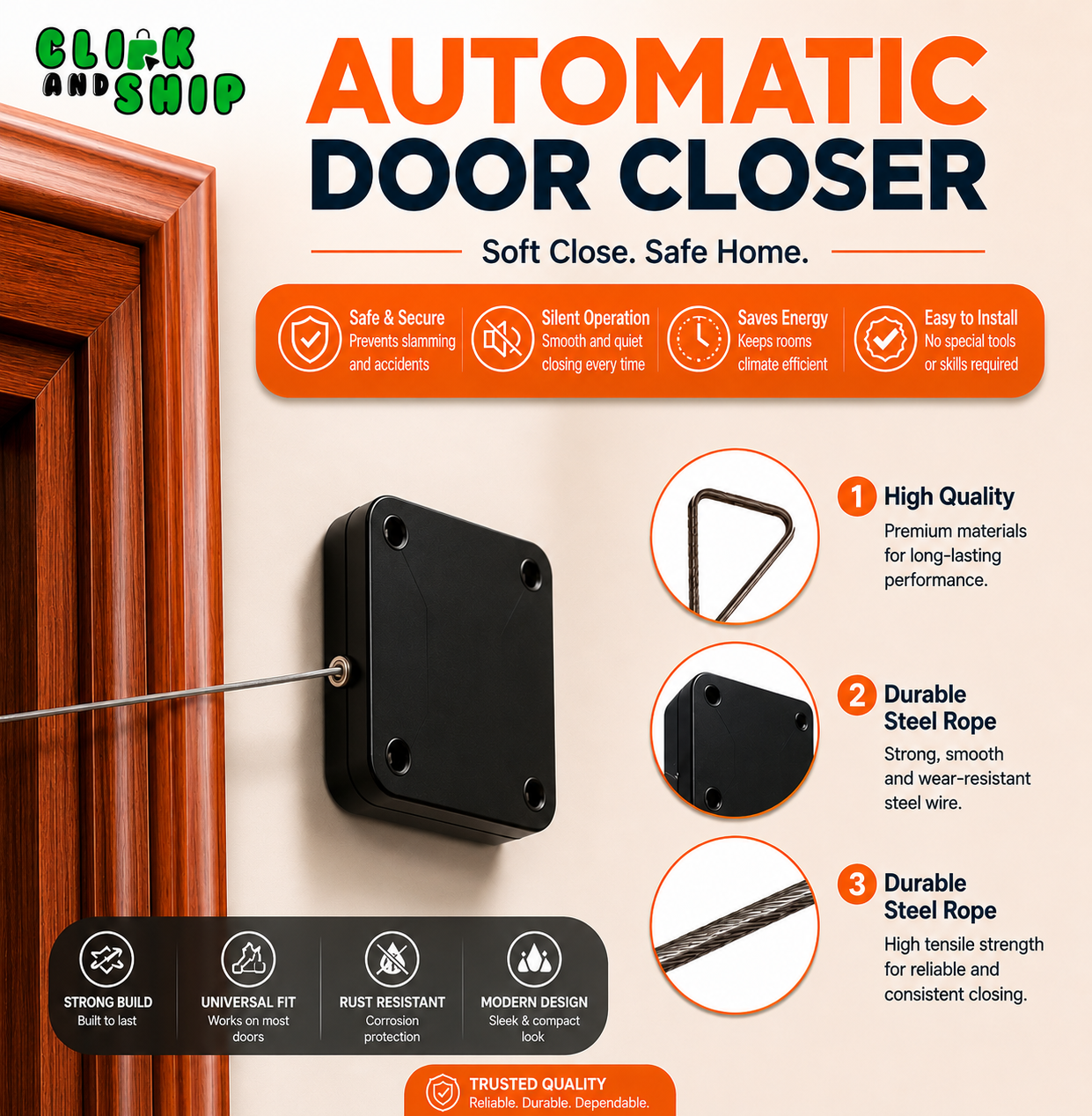 Multifunctional Automatic Door Closer