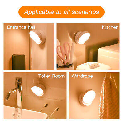 (FREE HOME DELIVERY) Self Adhesive Motion Sensor Light with USB Charging LED Magnetic Motion