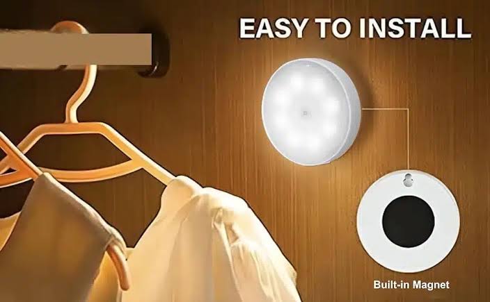 (FREE HOME DELIVERY) Self Adhesive Motion Sensor Light with USB Charging LED Magnetic Motion