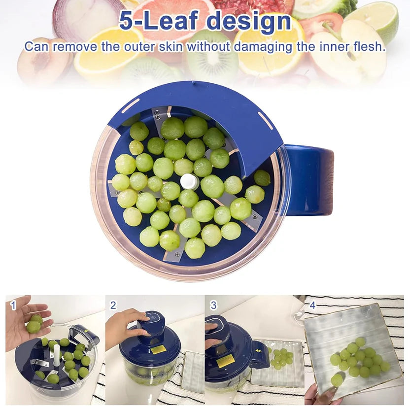 [FREE HOME DELIVERY[ Electric Garlic and Fruit Peeler – 50W Automatic Small Fruit Skin Remover with Stainless Steel Blade