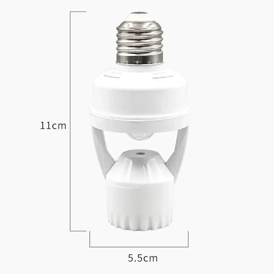 (FREE HOME DELIVERY )Infrared Motion Sensor Lamp Holder – 360° Smart Light Socket With Automatic On/Off Detection