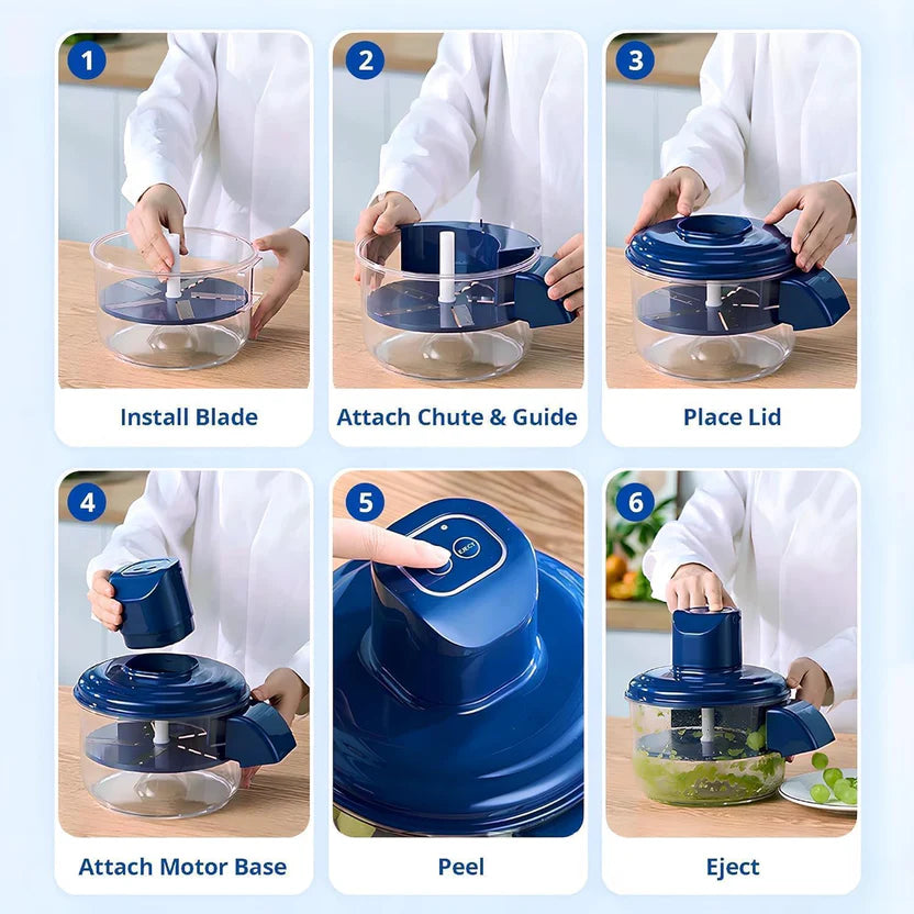 [FREE HOME DELIVERY[ Electric Garlic and Fruit Peeler – 50W Automatic Small Fruit Skin Remover with Stainless Steel Blade