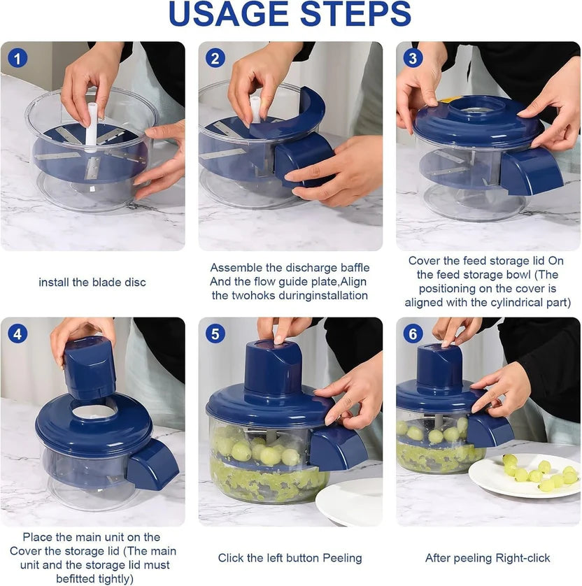 [FREE HOME DELIVERY[ Electric Garlic and Fruit Peeler – 50W Automatic Small Fruit Skin Remover with Stainless Steel Blade